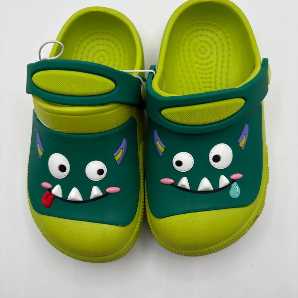 Jackshibo Toddler Kids Monster Clogs Green Water Pool Beach Sandals Size 9.5‎